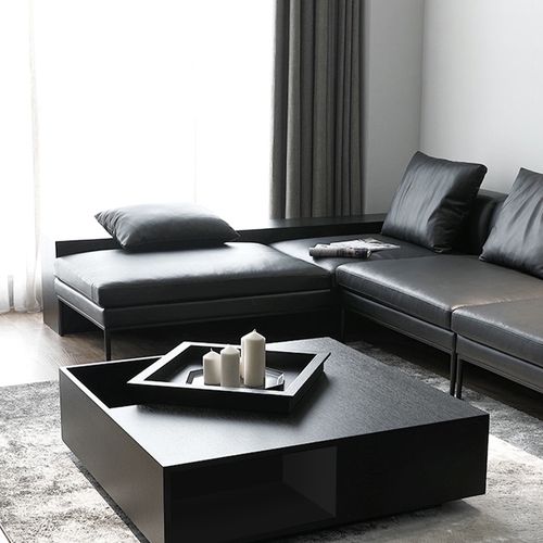 Minimalist Square FullyAssembled Coffee Table Povison