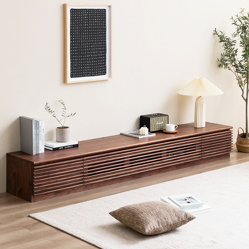 Best Solid Wood Media Console With Flipdown Door Free Shipping