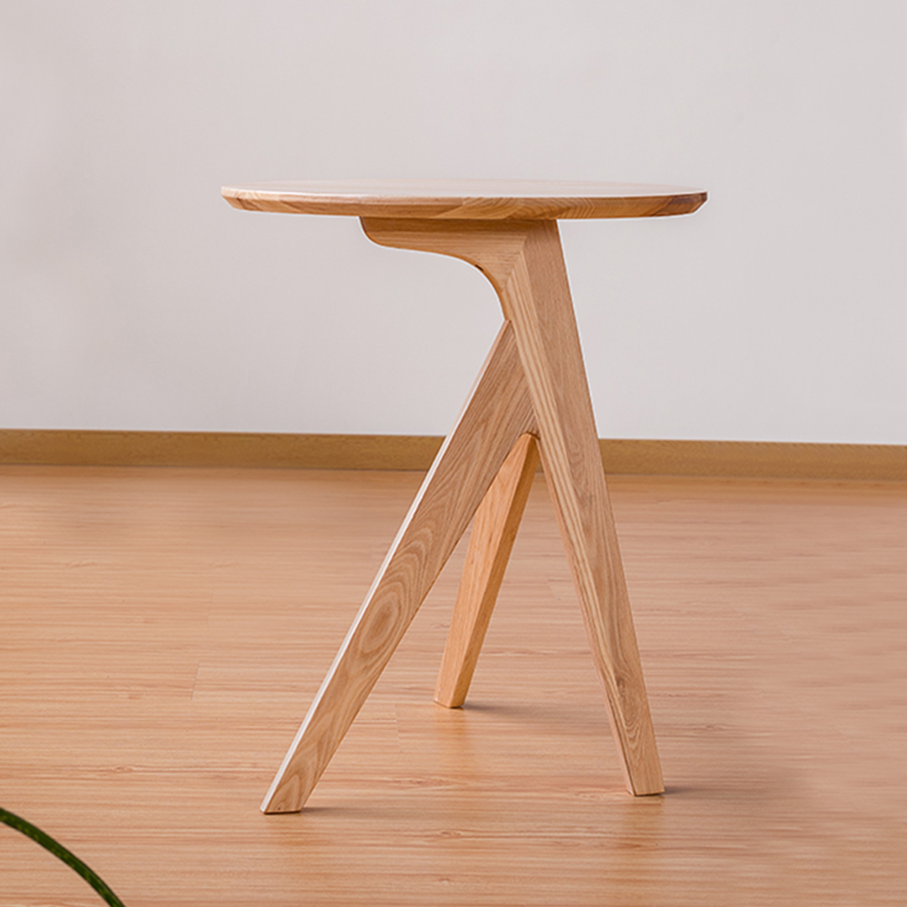 Minimalist Solid Wood Cocktail Table for Living Room
