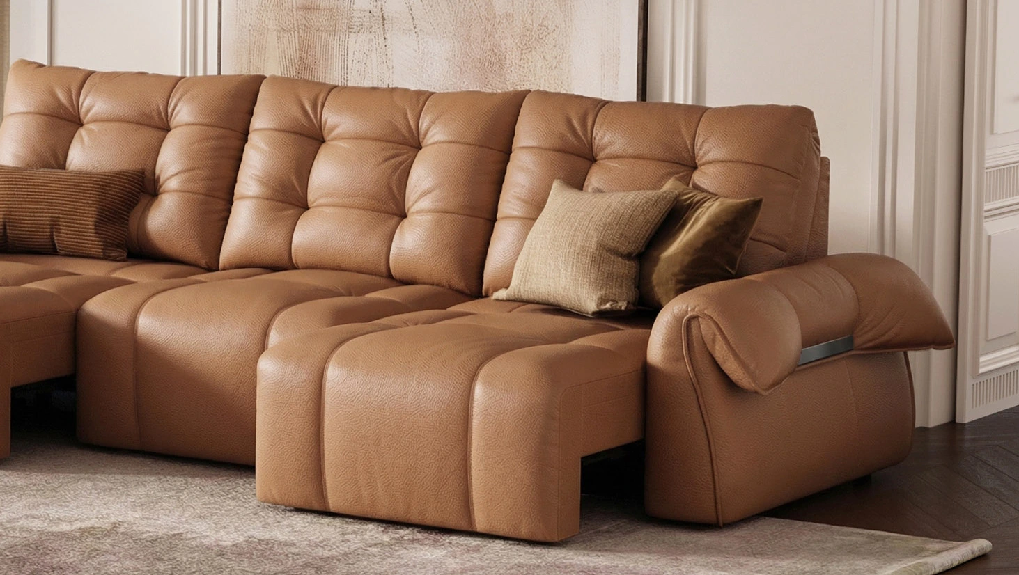 Tufted Sofas Armrest Design