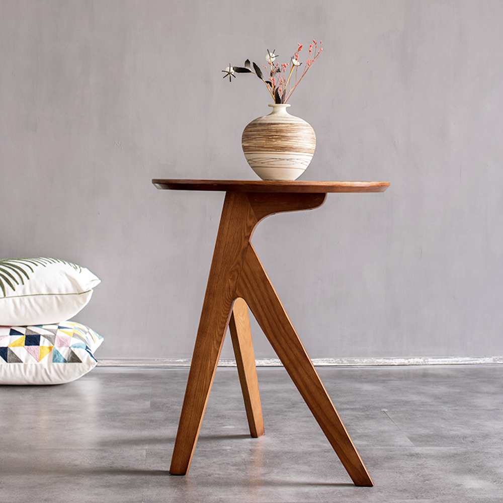 Minimalist Solid Wood Cocktail Table for Living Room