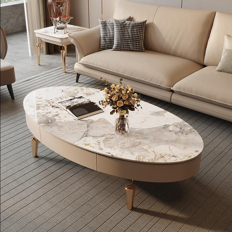 Gold stone coffee table Clearance