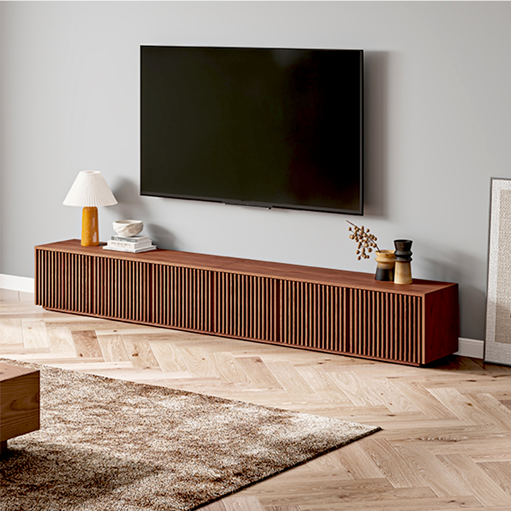 118" Modern Wood TV Stand