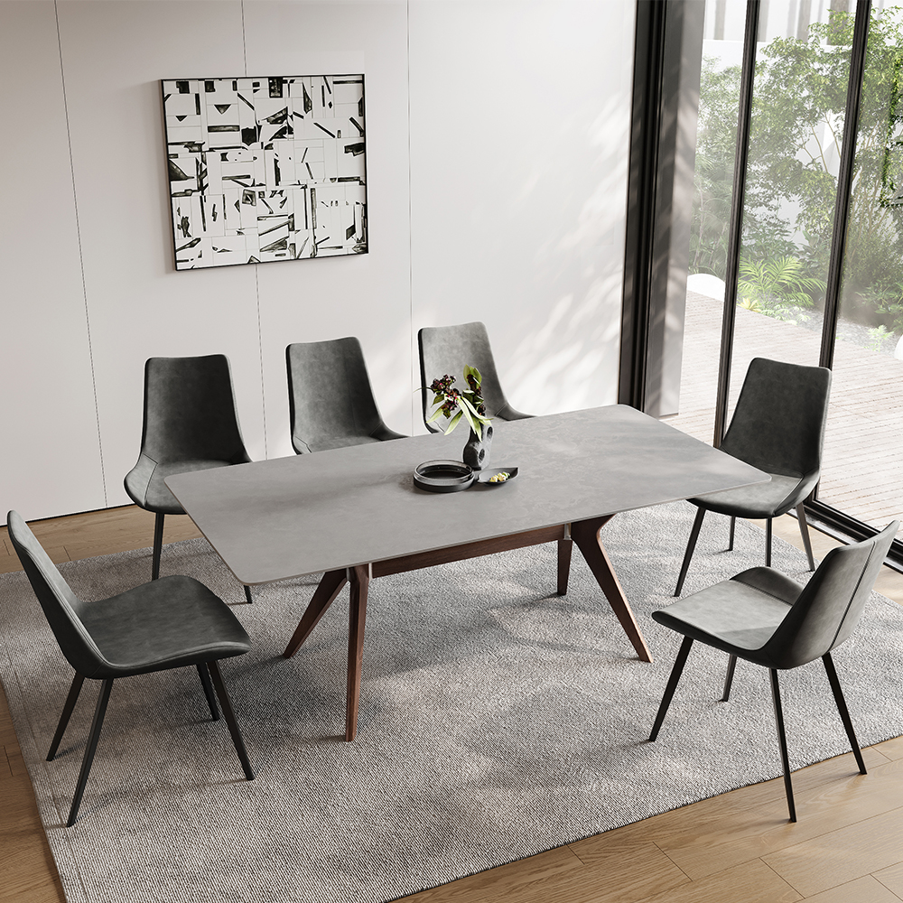 Mid Century Modern Dining Table Walnut Free Shipping