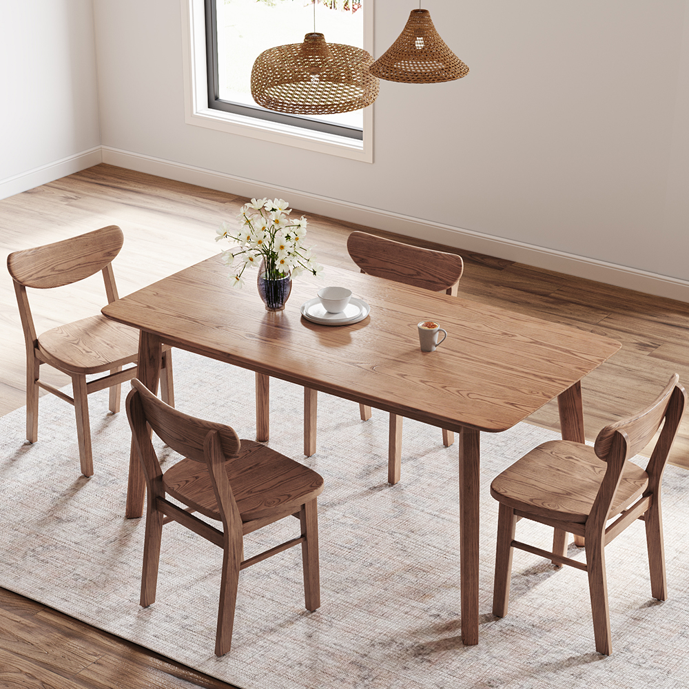 Stylish Solid Wood Dining Table Great For MidCentury Homes!