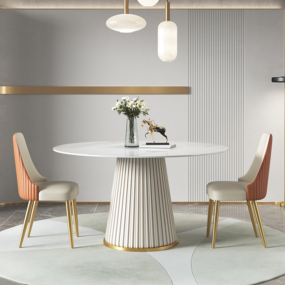 Modern Round Pedestal Dining Table