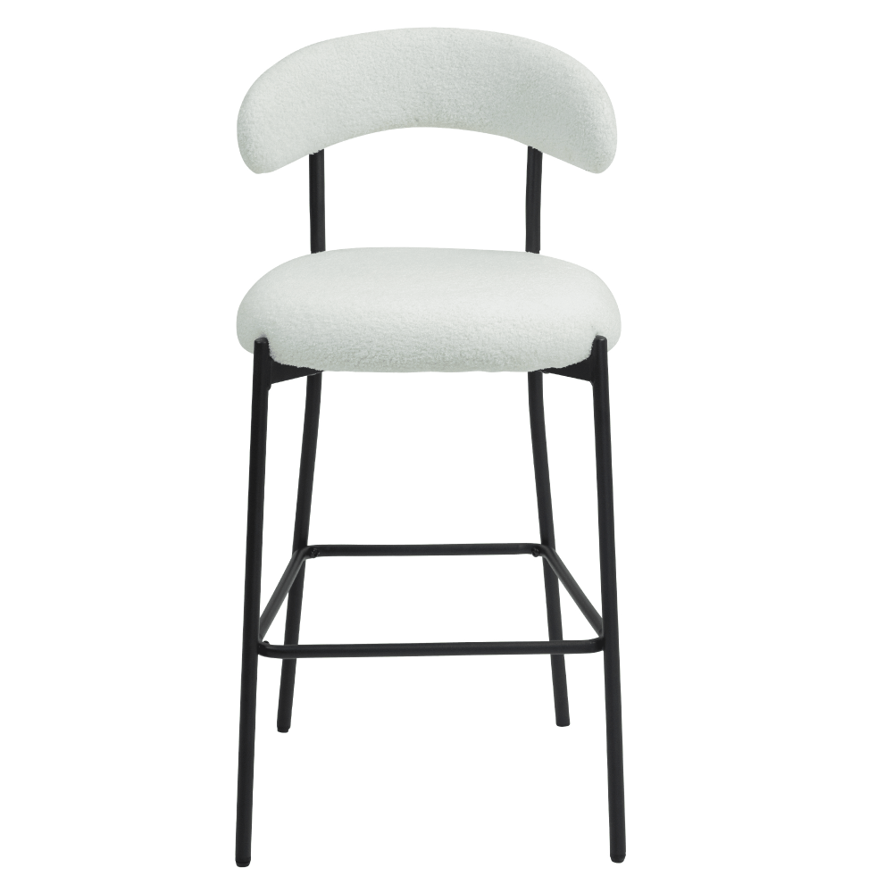Fabric White Fabric Bar Stools & Counter Stools