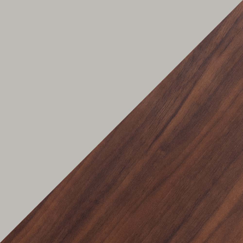 Light Gray & Walnut