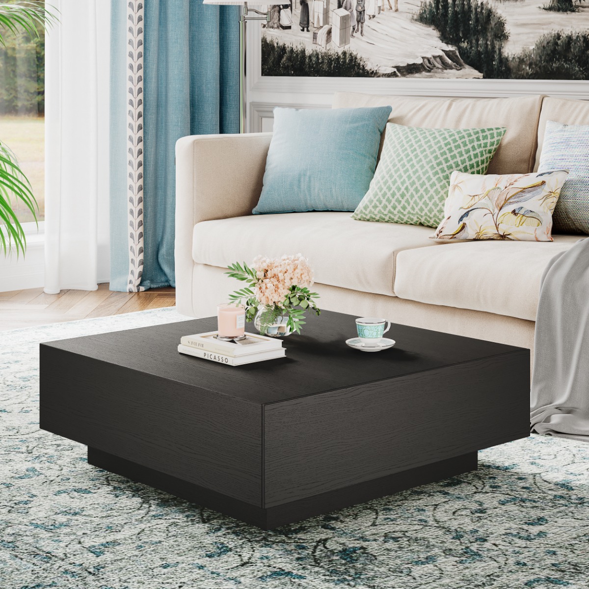 Stylish Wood Coffee Table with Storage