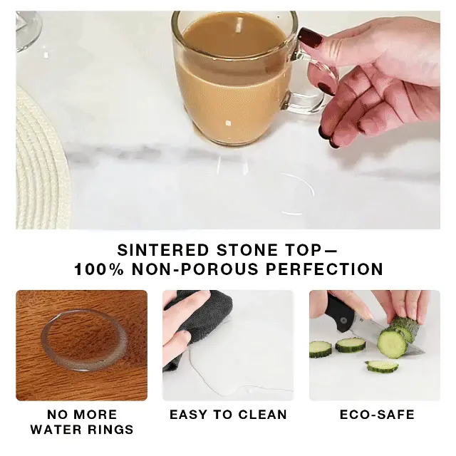 Glossy Sintered Stone Coffee Table