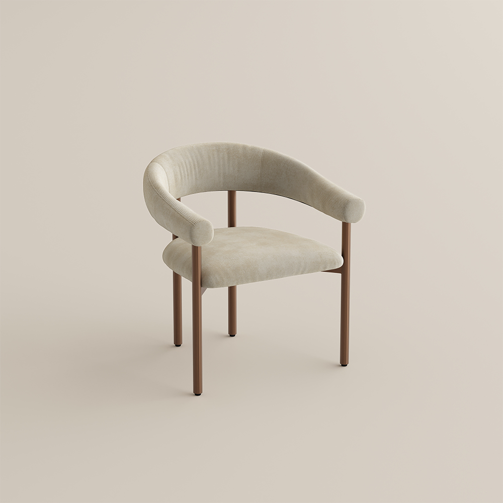 Modern Upholstered Armrest Dining Chairs, Accent Chairs with Arms, Fully Assembled