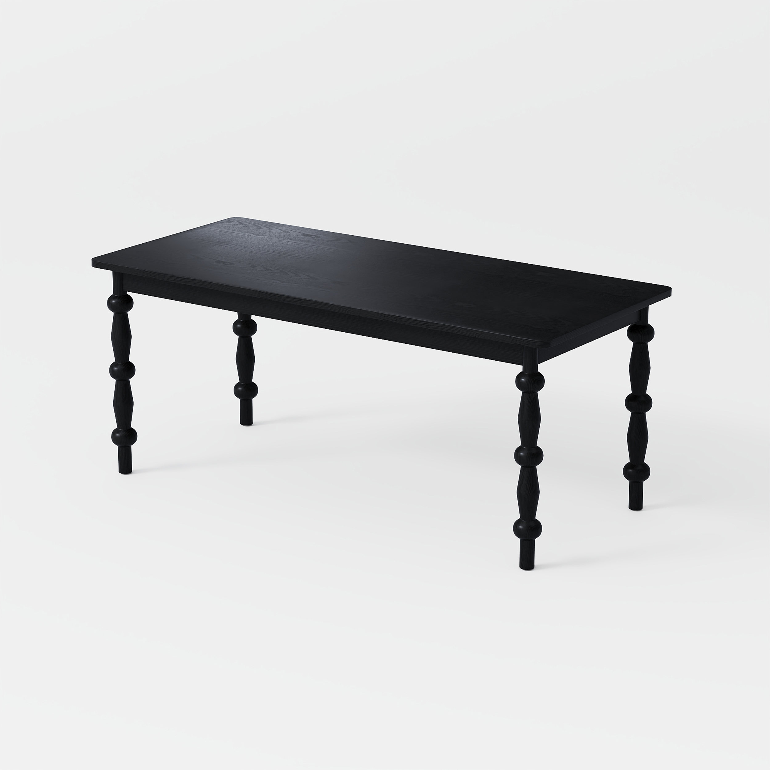 MidCentury Modern Wood Dining Table Set for 68