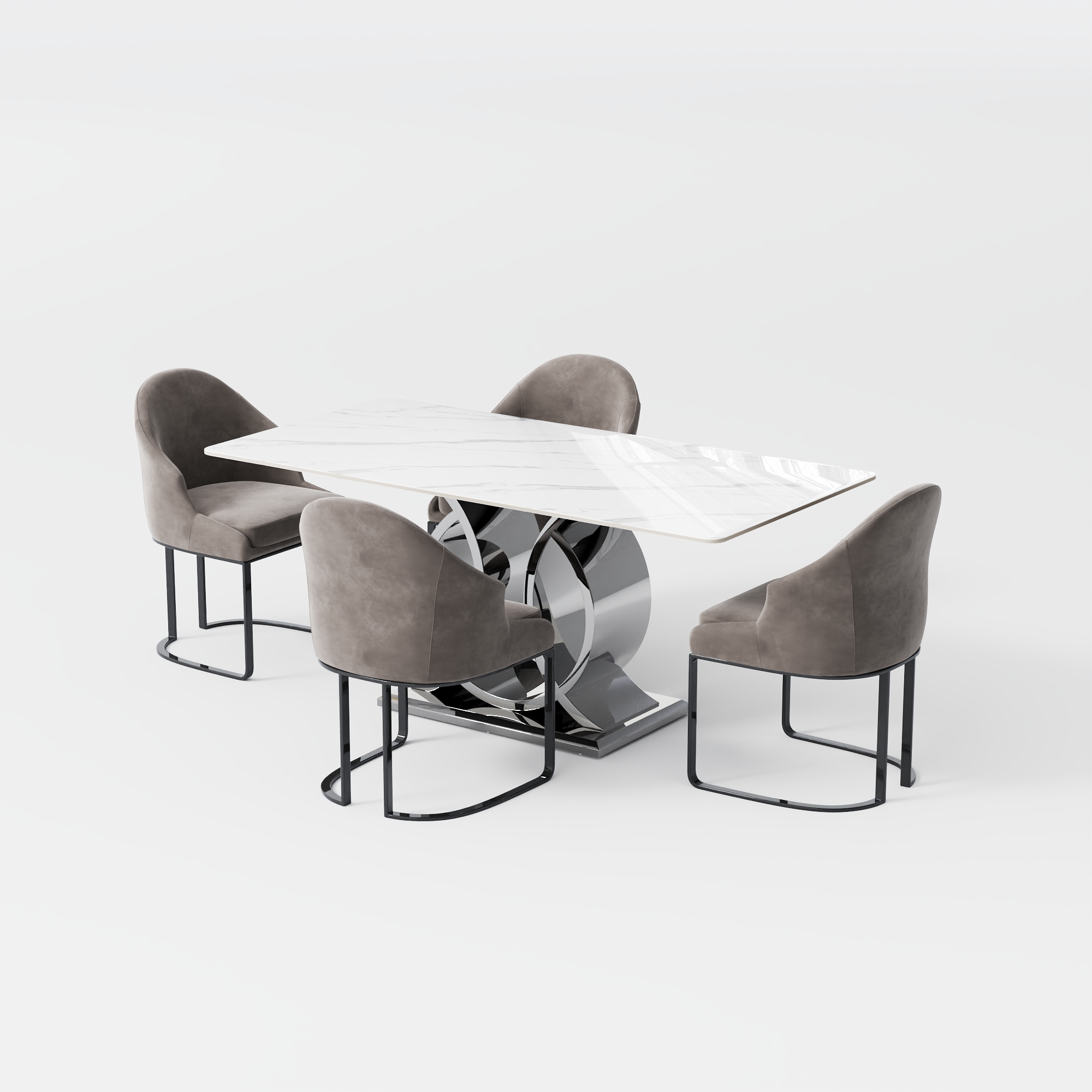 Modern Dining Table Set for 4-6 | Povison