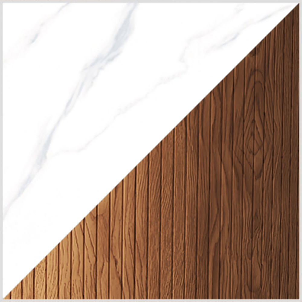 White & Walnut