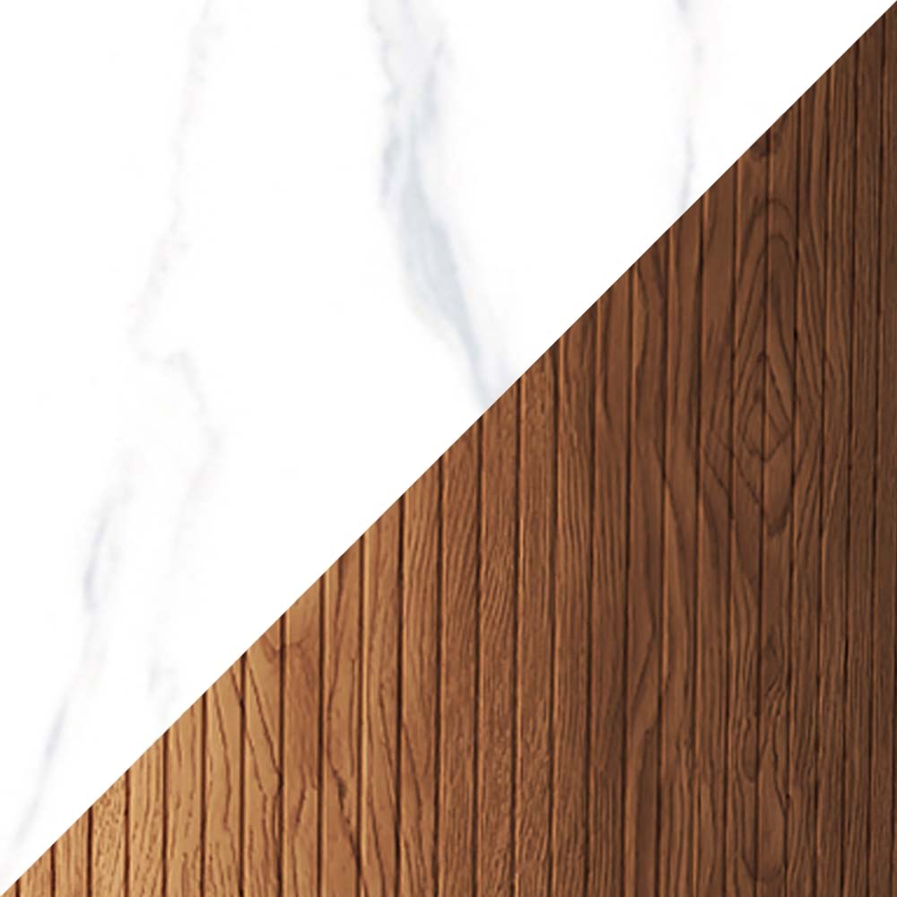 White & Walnut