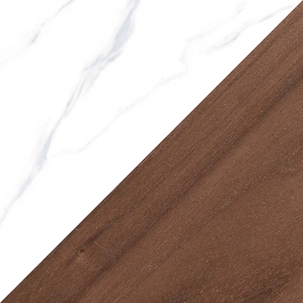 White & Walnut