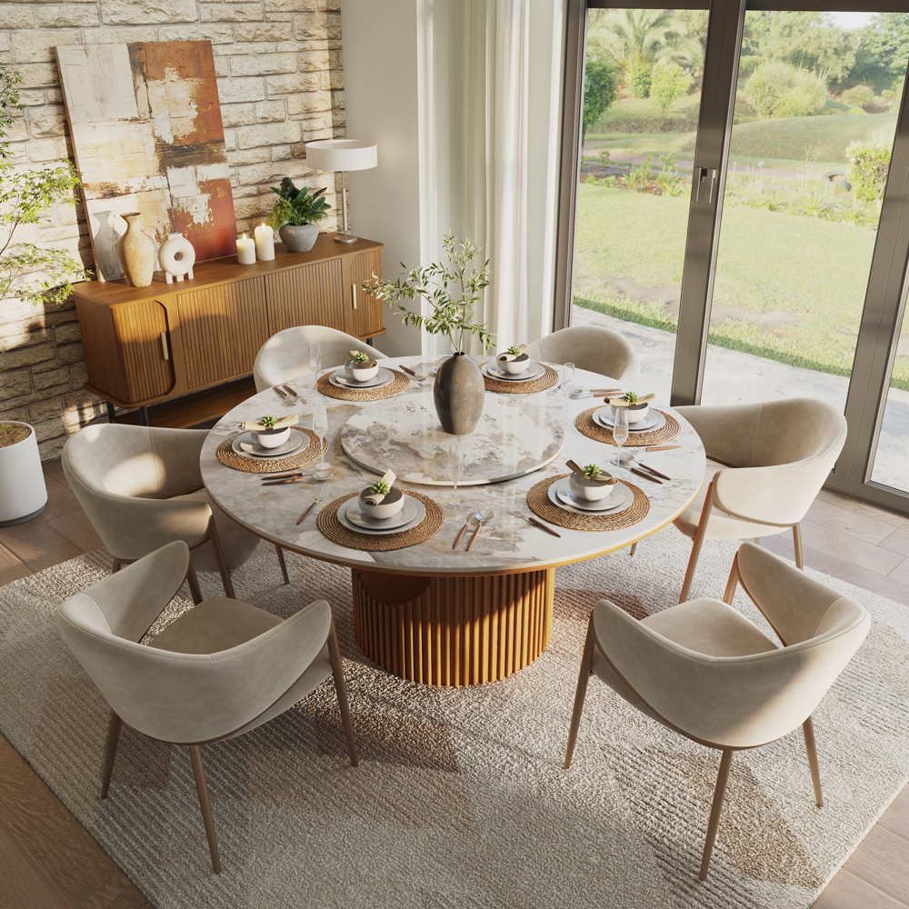 7-Piece Mid-Century Modern Table Set