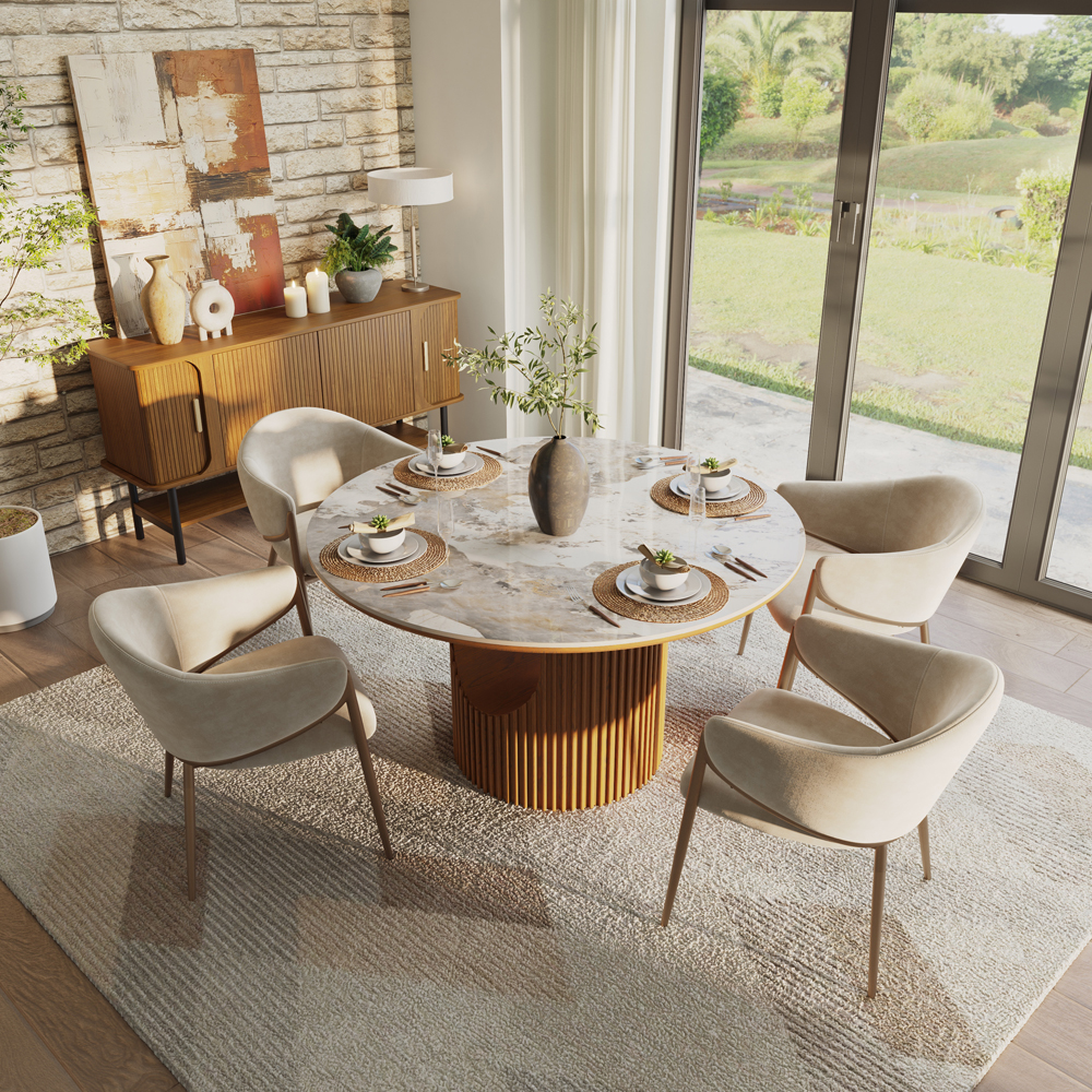 5-Piece Mid-Century Modern Table Set