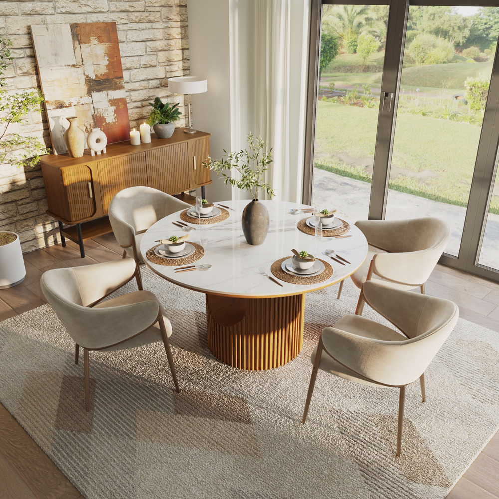 5-Piece Mid-Century Modern Table Set