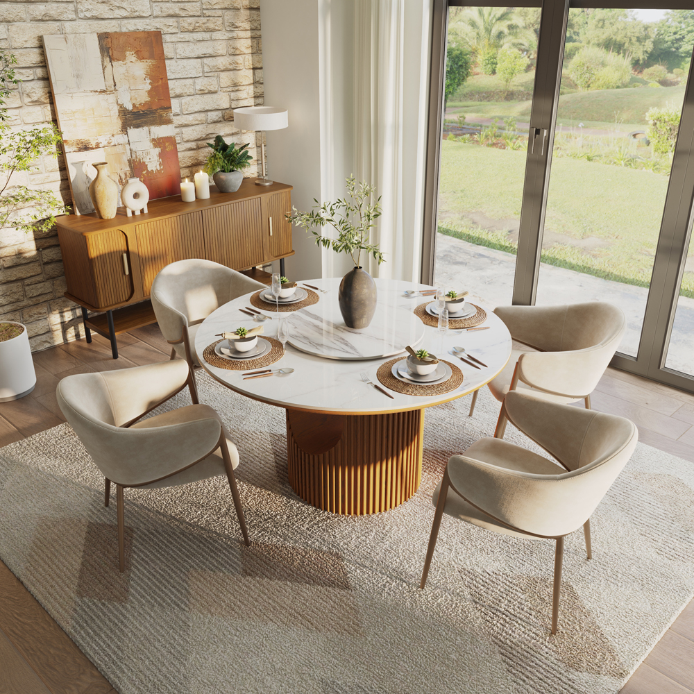 5-Piece Mid-Century Modern Table Set