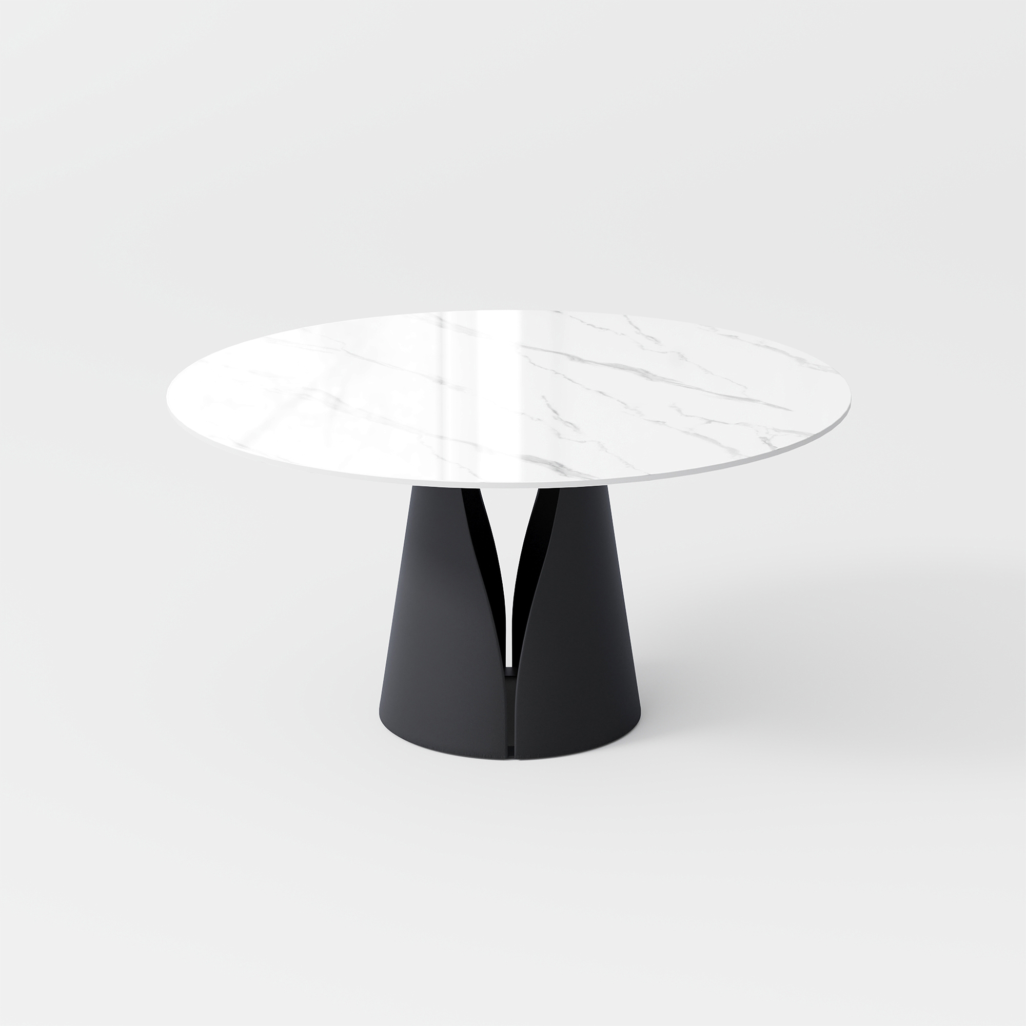Modern Round Sintered Stone Dining Table for 4 -8 | Povison