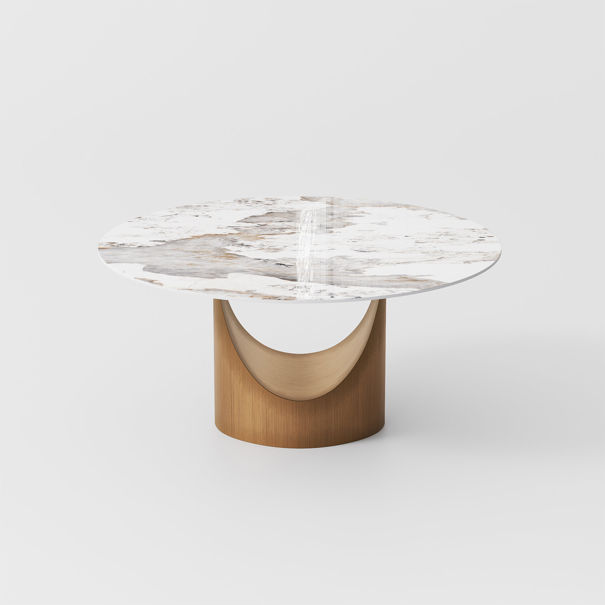 Modern Round Dining Table for 4