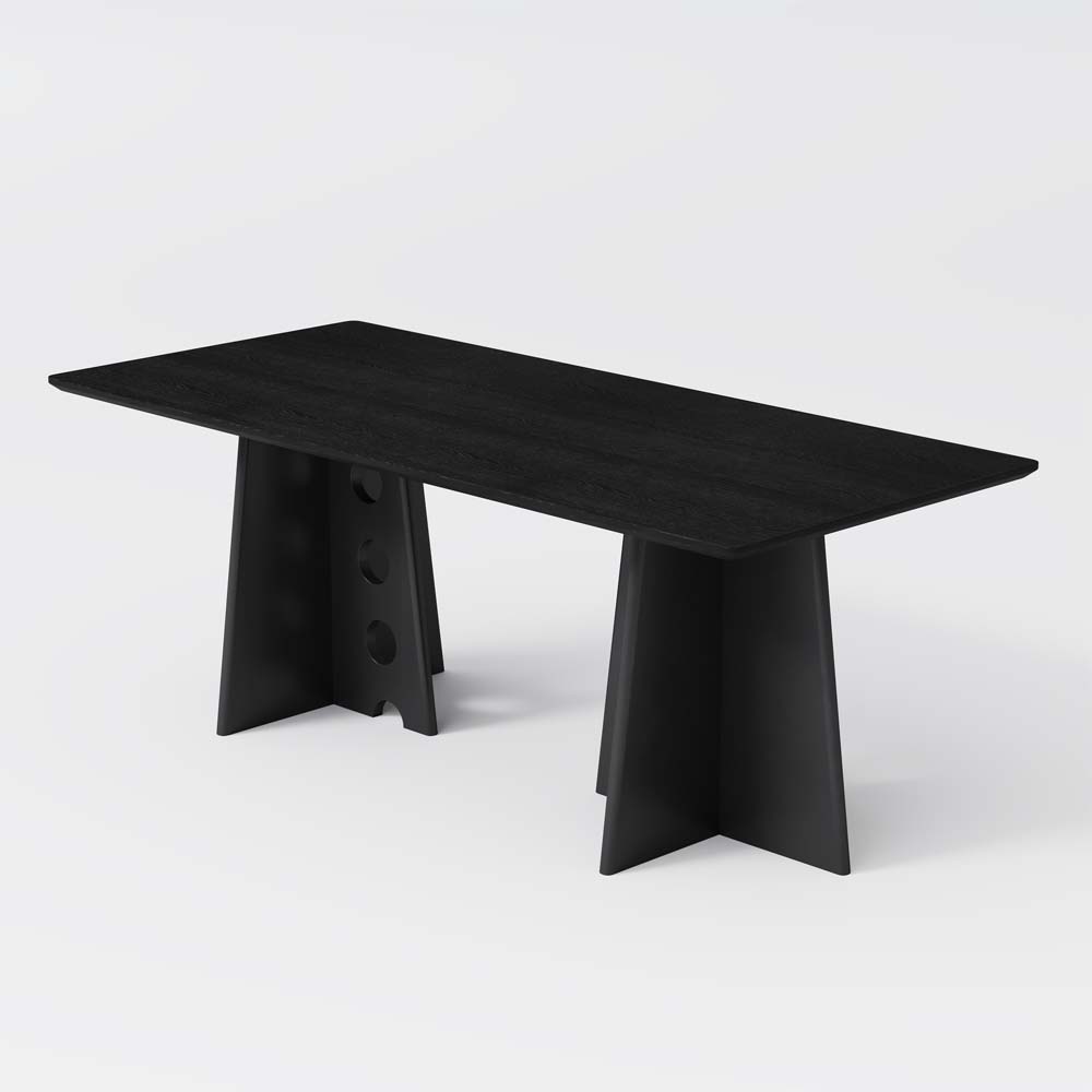 Mid Century Modern Black Dining Table For 6 Povison Mid Century Modern Black Dining Table For 6 Povison