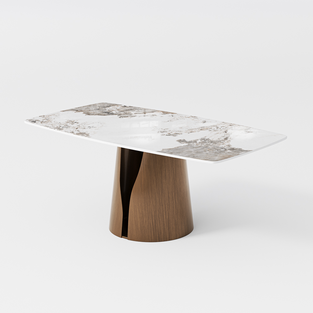 70" Modern Minimalist Dining Table for 6 | Povison