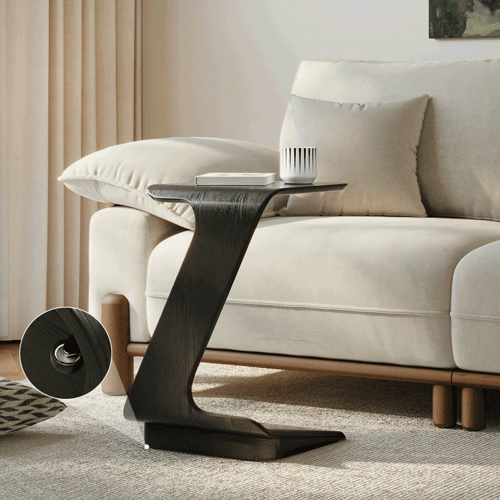 Modern Black MDF End & Side Tables