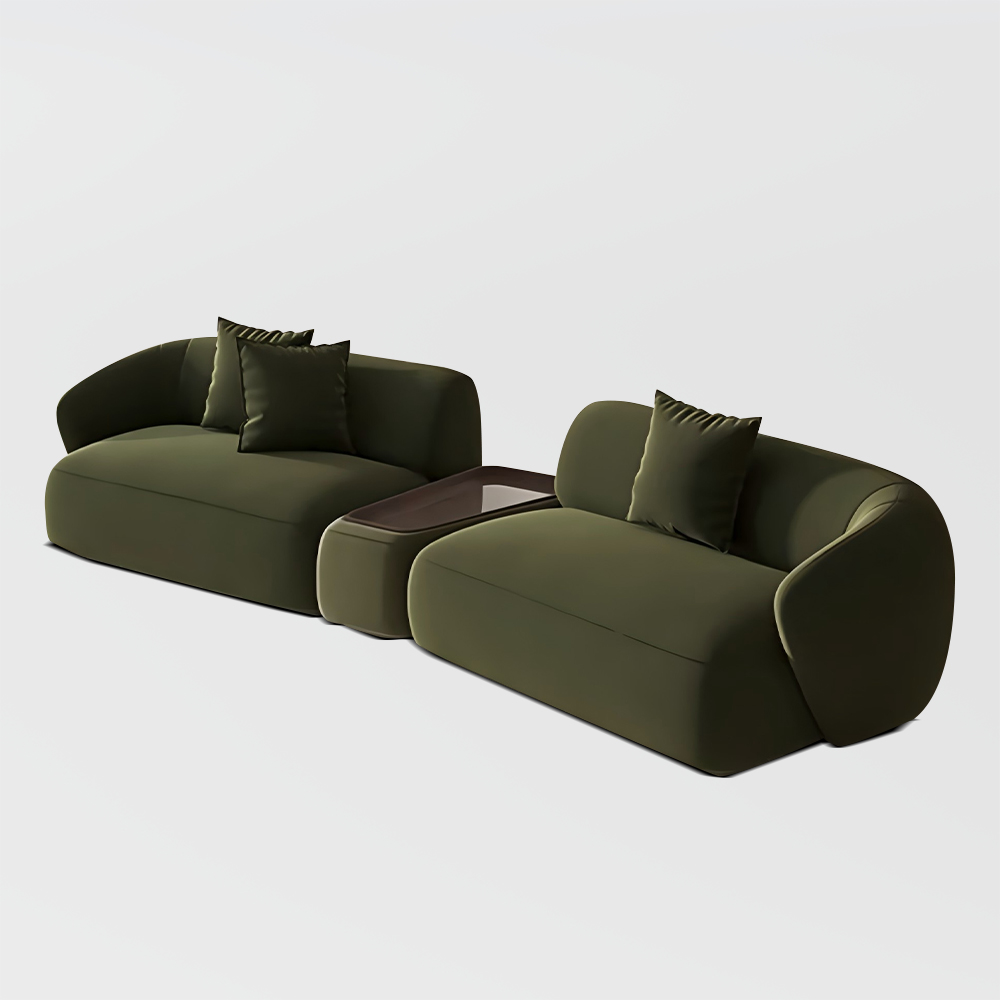 Minimalist Modular Flannelette Sofa | Povison