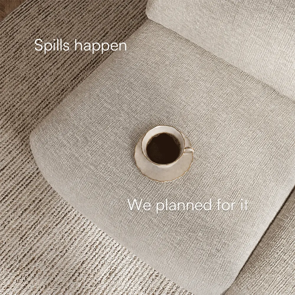Square Armrest Light Gray Modular Sofas
