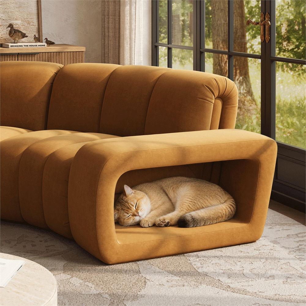 Partial Assembly Required Brown Modular Sofas