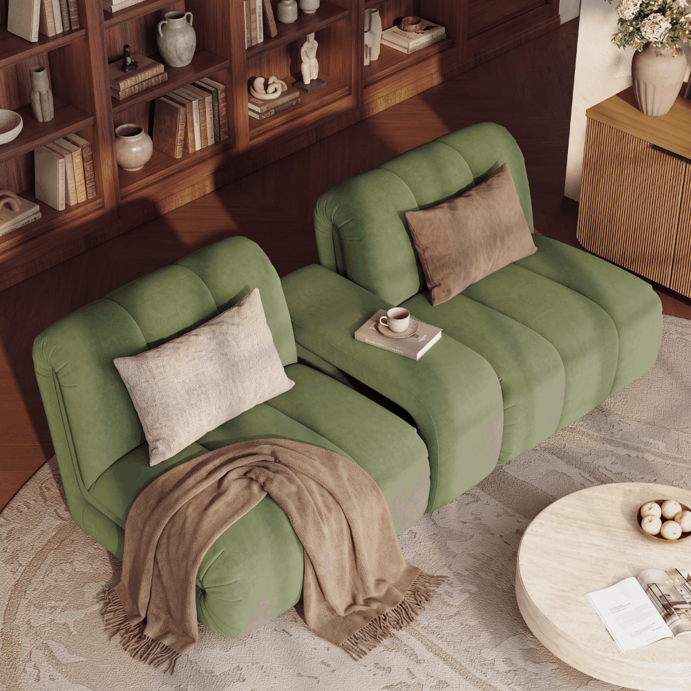 Apartment Green Modular Sofas