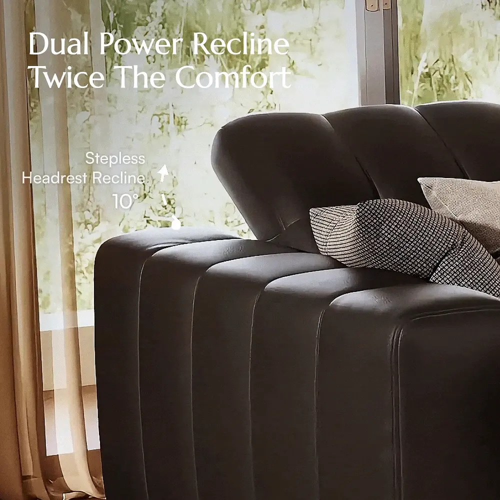 3-4 Seater Black Full-Grain Leather Modular Sofas