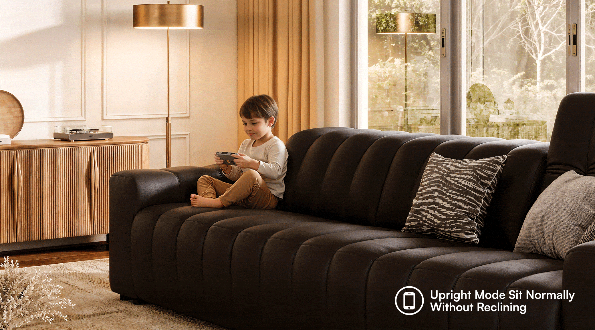 Dual Power Reclining Sofa