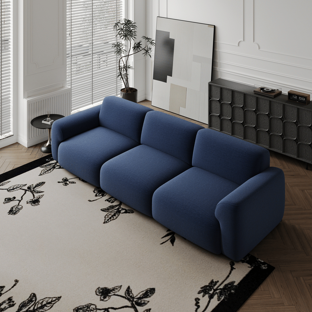 Nestra Warm Gray MDF&Glass Dining Tables