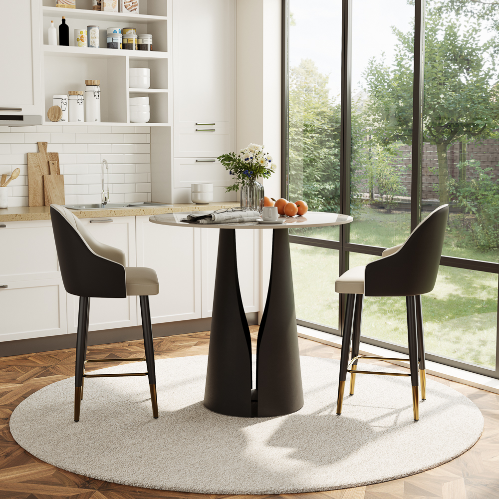 3-Piece Modern Counter Table Set for 2