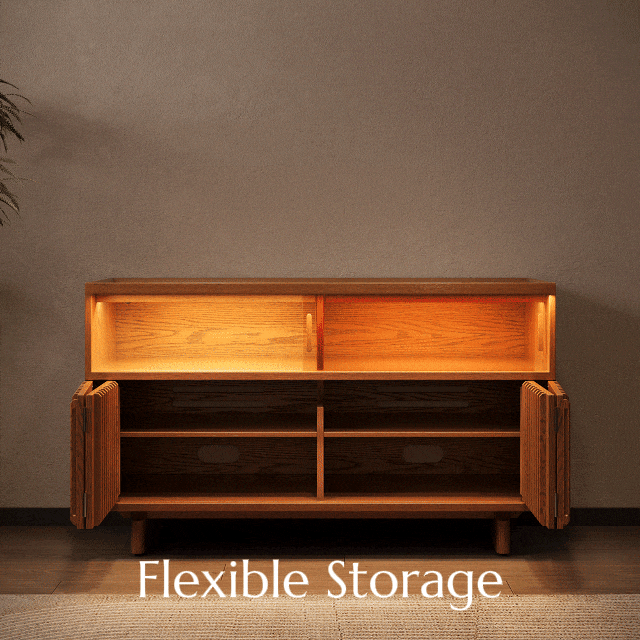 Wood Walnut Color Engineered Wood Storage Cabinets