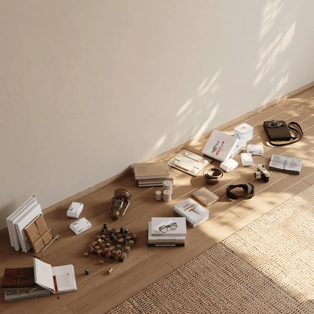 with Storage Walnut Plywood TV Stands