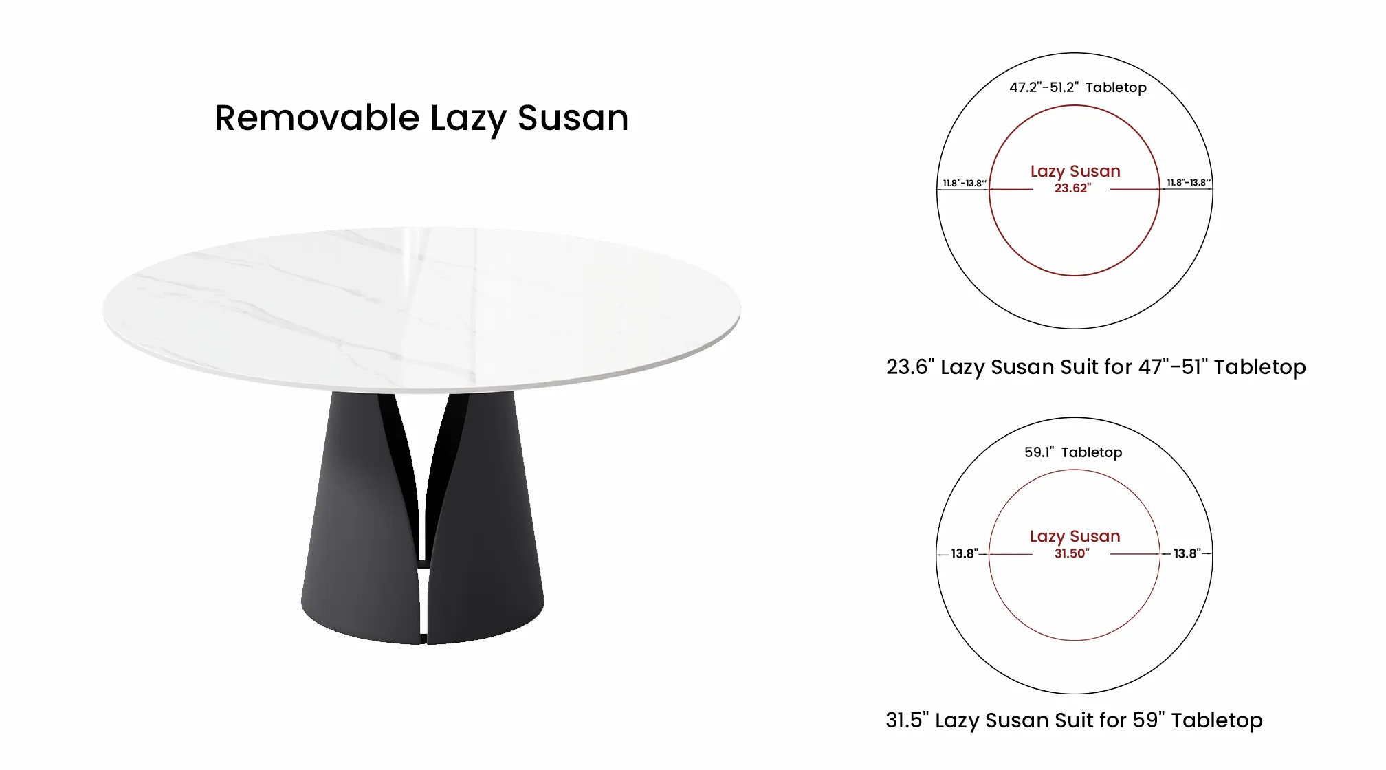 Removable Lazy Susan
