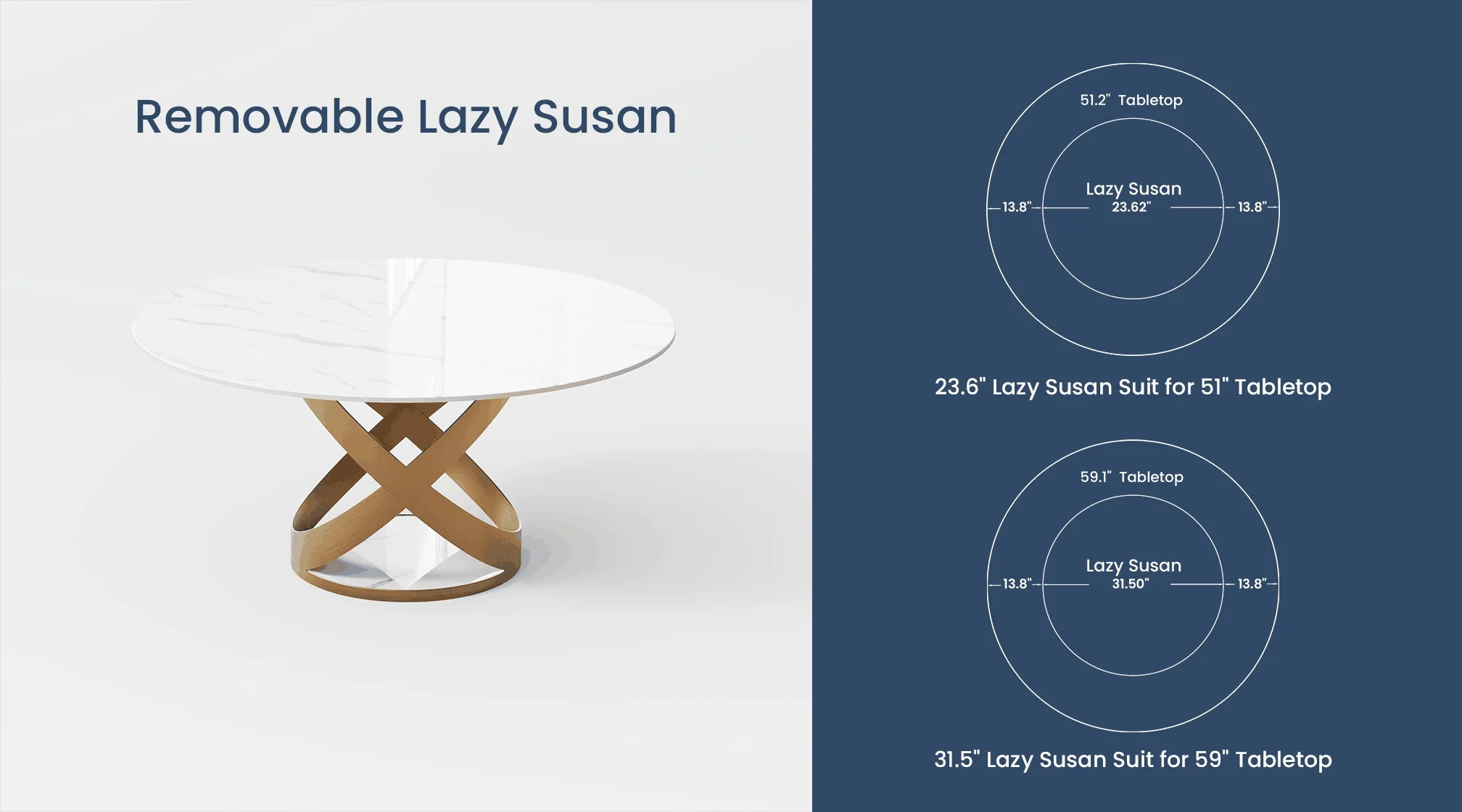removable Lazy Susan 