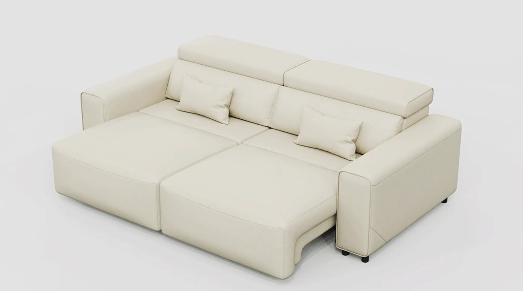 One-Key Transformation & Support Headrest