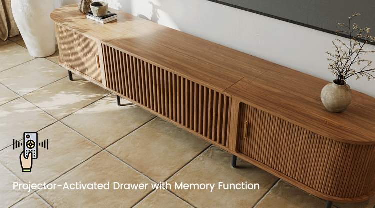 Smart Projector-activated Drawer